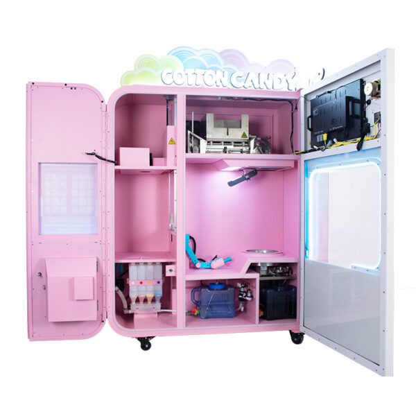 automatic cotton candy vending machine