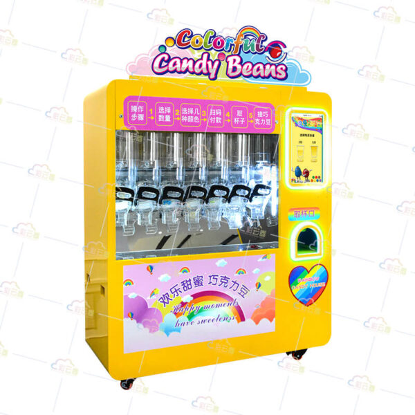 Chocolate candy beans automatic dispensing vending machine