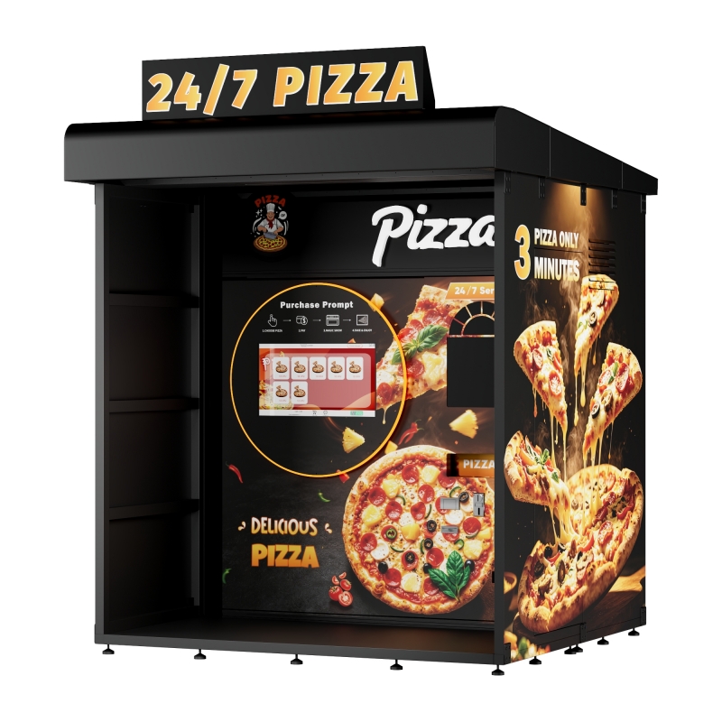 Fully Automatic Pizza Vending Machine with Rain Shelter House - Image 3